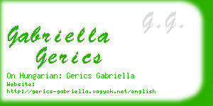 gabriella gerics business card